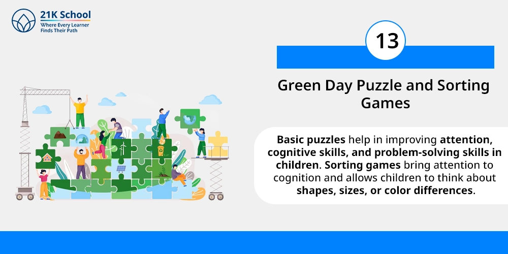 Green Day Puzzle and Sorting Games