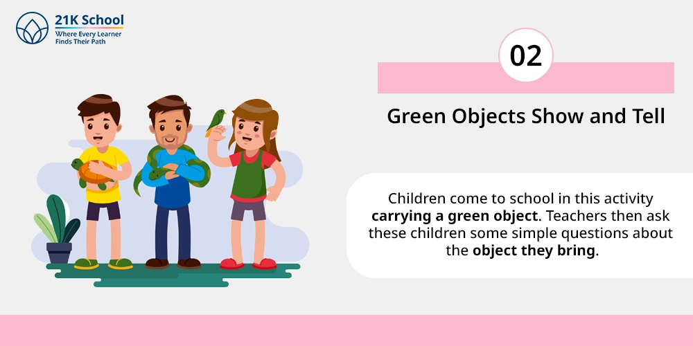 Green Objects Show and Tell