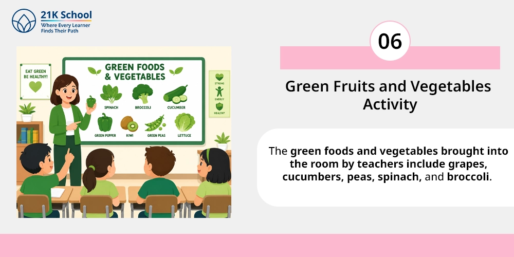 Green Fruits and Vegetables Activity