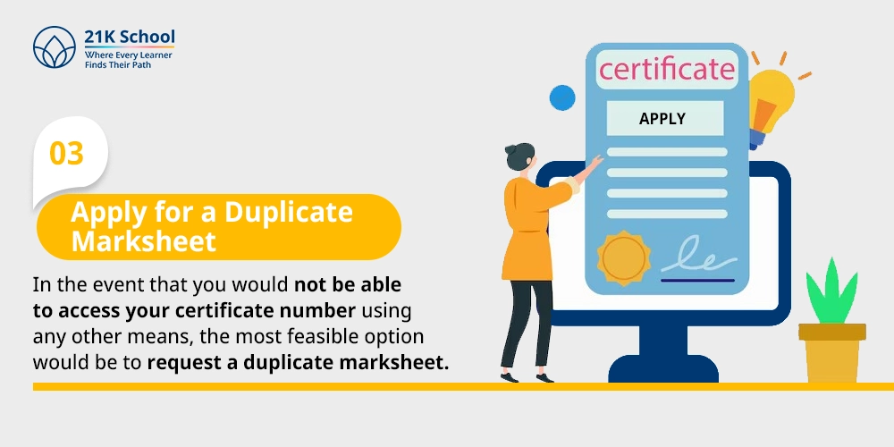 3. Apply for a Duplicate Marksheet