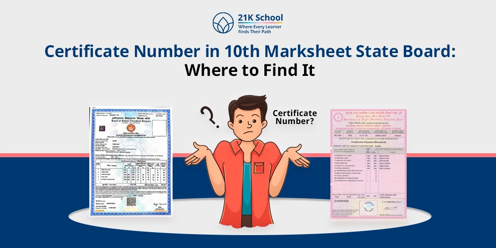 Certificate Number in 10th Marksheet State Board: Where to Find It