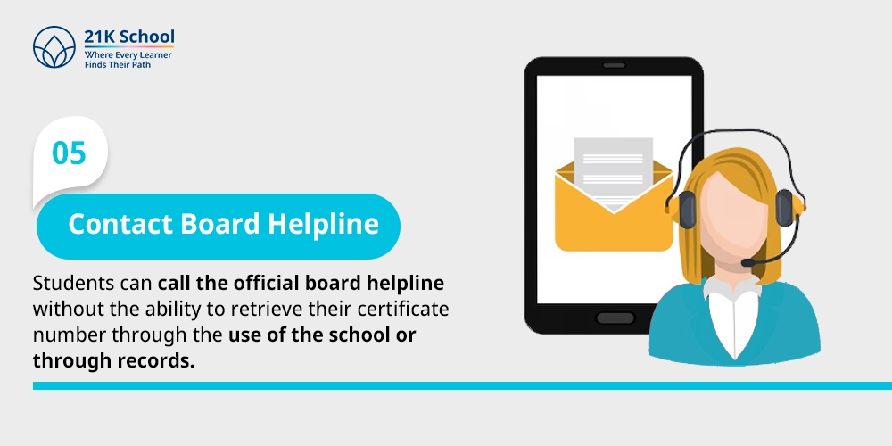 5. Contact Board Helpline