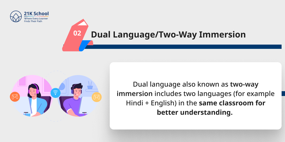 2. Dual Language/Two-Way Immersion
