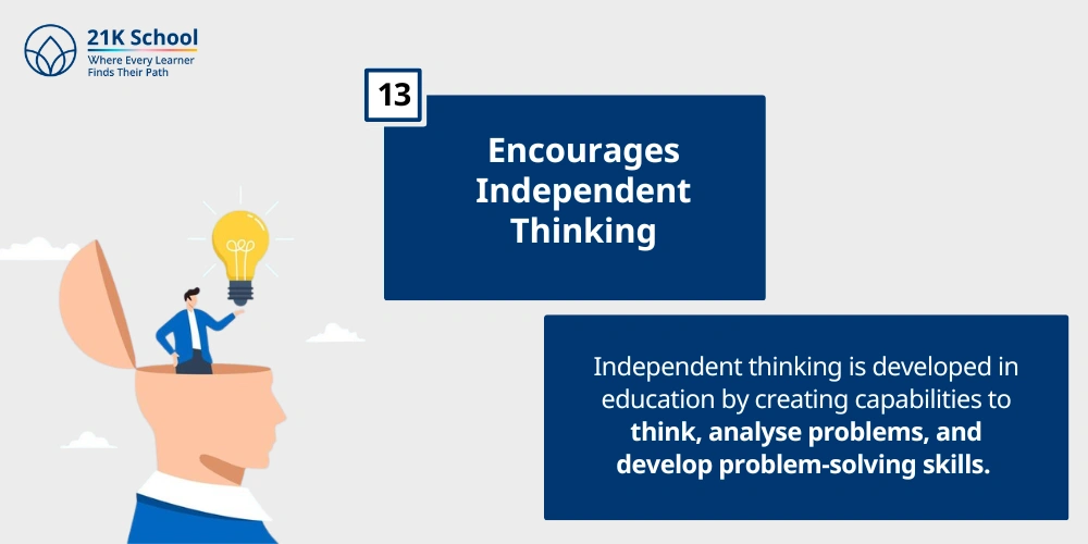 Encourages Independent Thinking