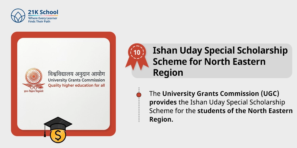 10. Ishan Uday Special Scholarship Scheme for North Eastern Region
