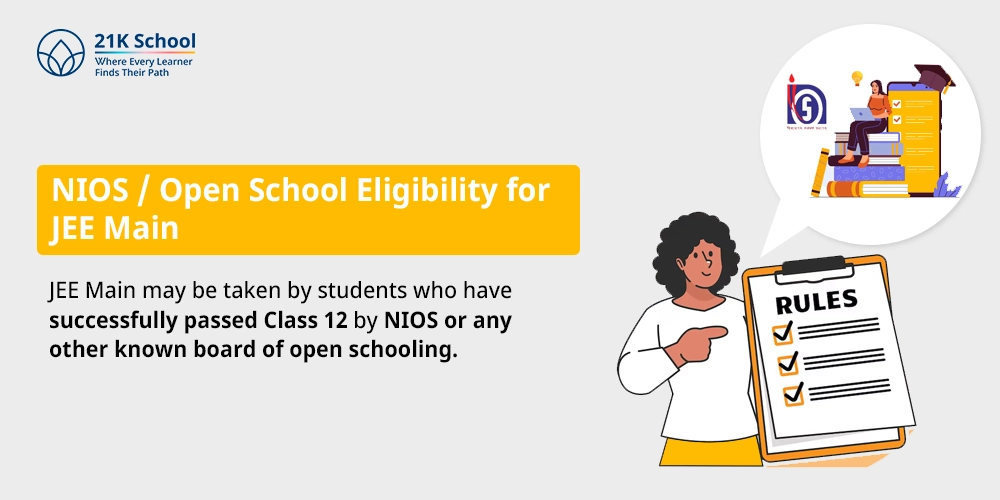 NIOS / Open School Eligibility for JEE Main