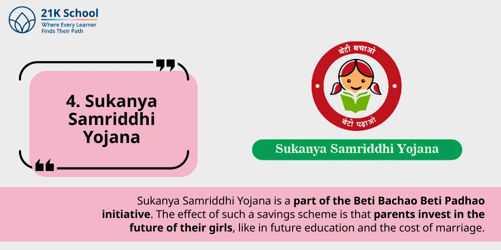 4. Sukanya Samriddhi Yojana