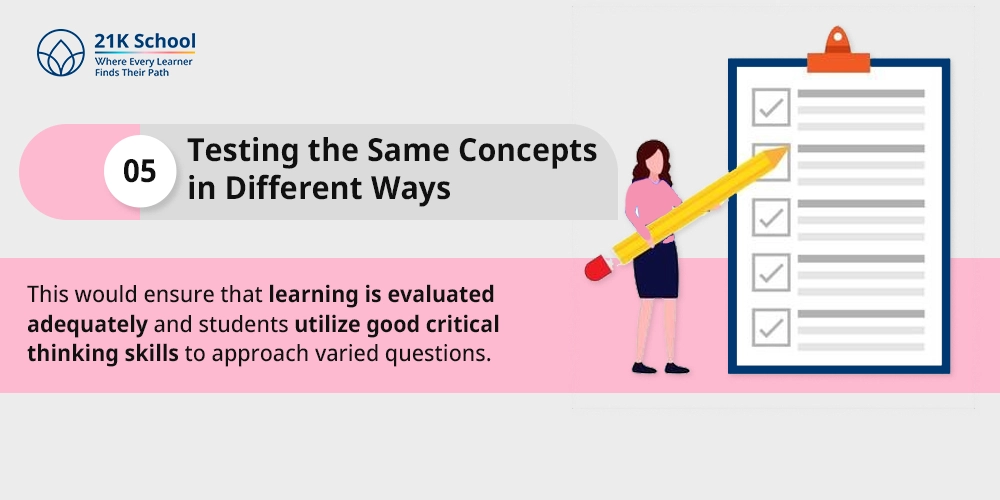 Testing the Same Concepts in Different Ways