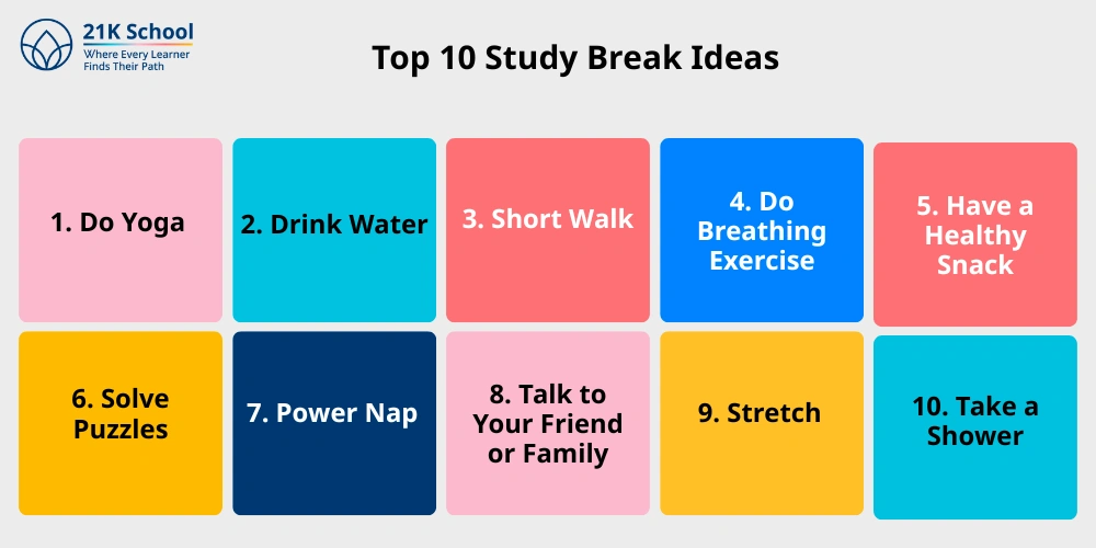 Top 10 Study Break Ideas