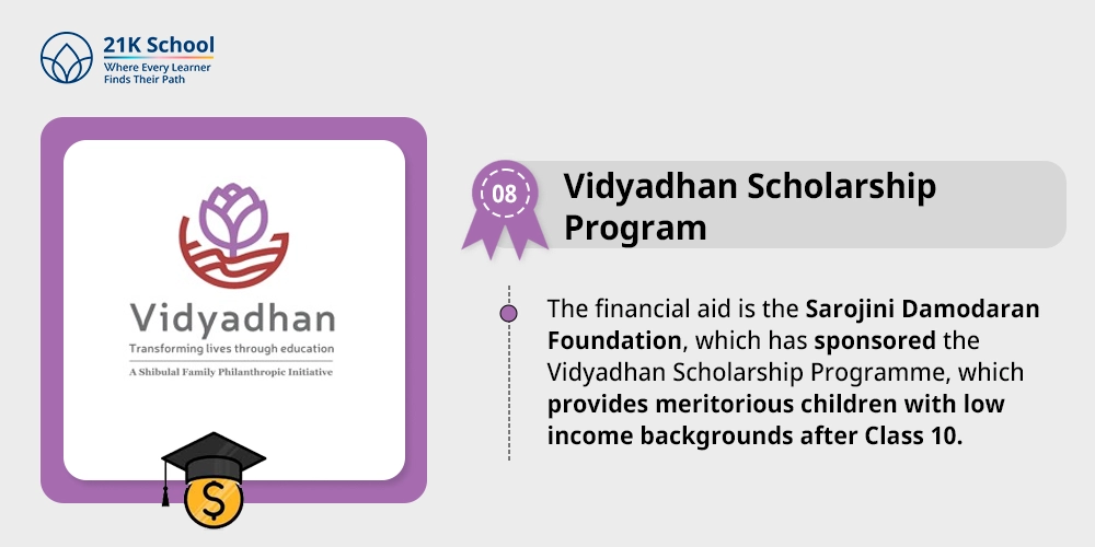 8. Vidyadhan Scholarship Program