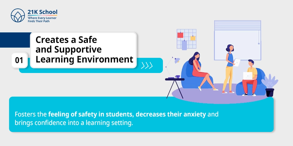 Creates a Safe and Supportive Learning Environment