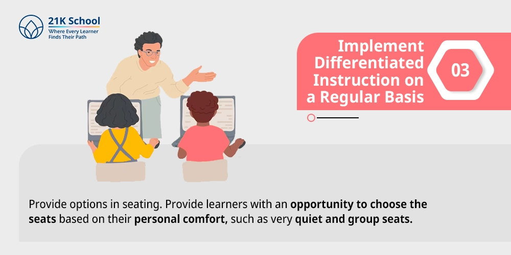 Implement Differentiated Instruction on a Regular Basis