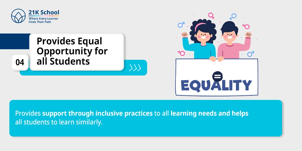 Provides Equal Opportunity for all Students