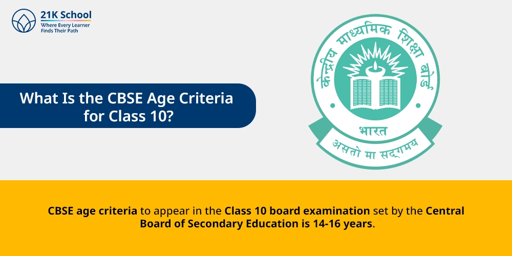 What Is the CBSE Age Criteria for Class 10?