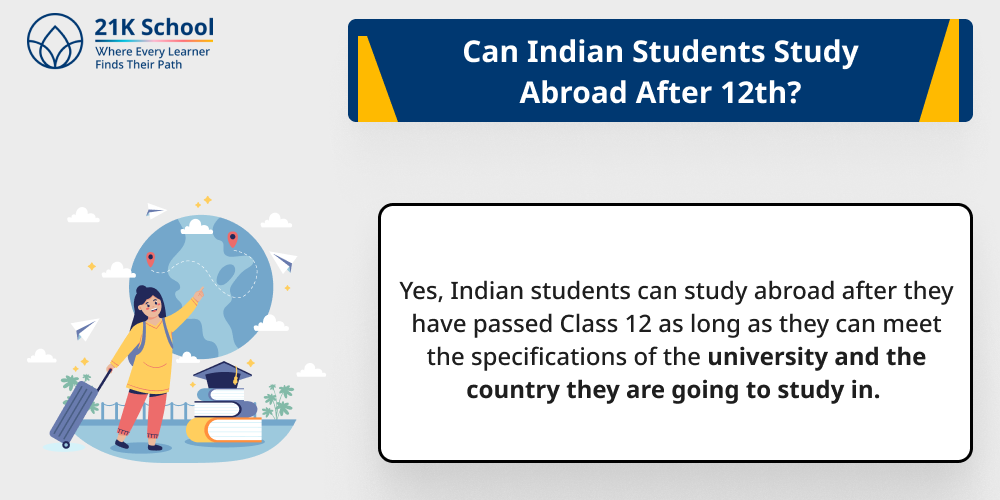 Can Indian Students Study Abroad After 12th?