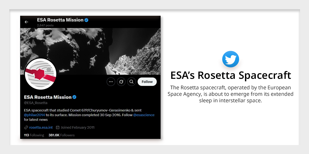 ESA's Rosetta Spacecraft
