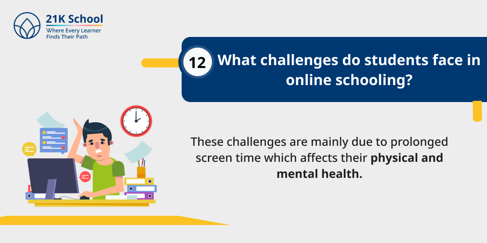 What challenges do students face in online schooling?