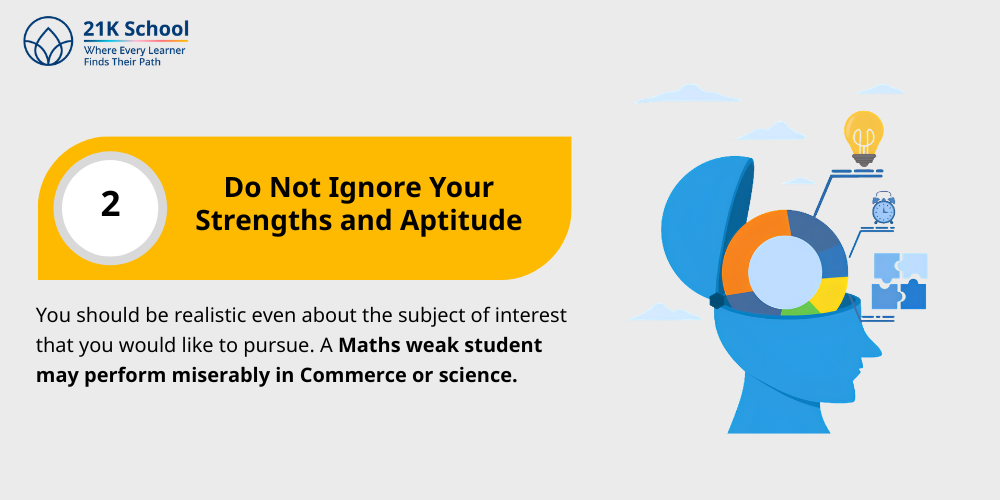Do Not Ignore Your Strengths and Aptitude