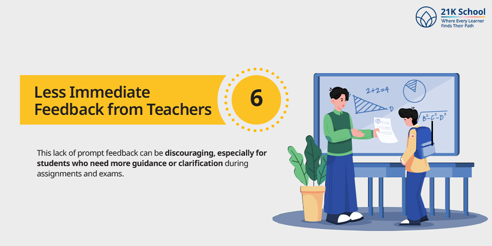 Less Immediate Feedback from Teachers
