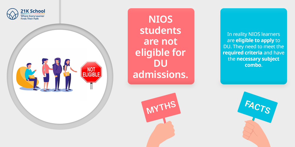 Myth 3: NIOS students are not eligible for DU admissions