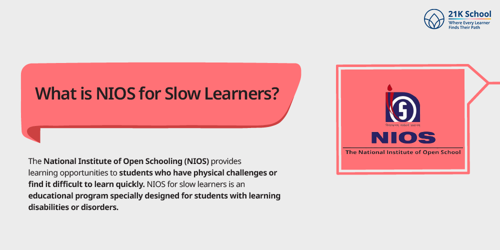 What is NIOS for Slow Learners? 