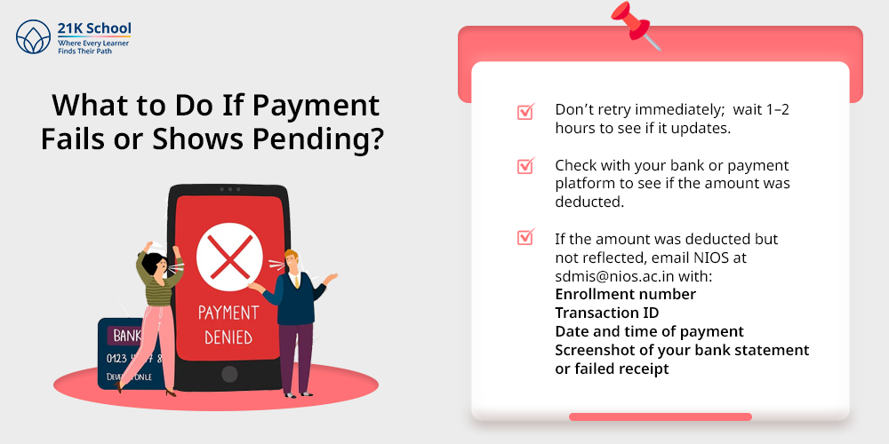 What to Do If Payment Fails or Shows Pending