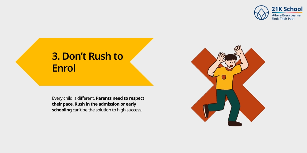 Don’t Rush to Enrol