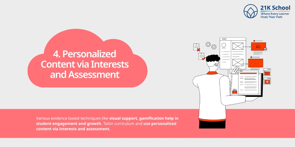 Personalized Content via Interests and Assessment