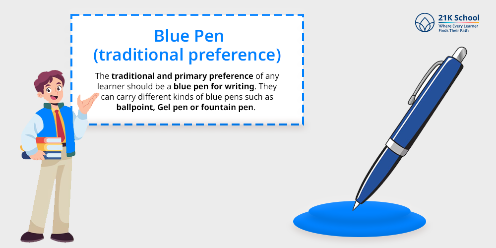 Blue Pen (traditional preference)