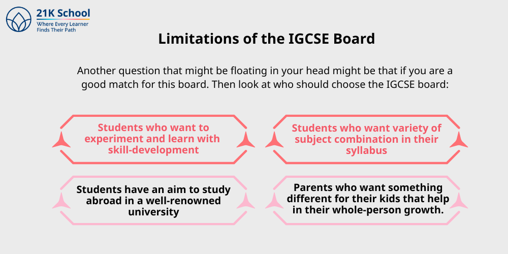 Limitations of the IGCSE Board