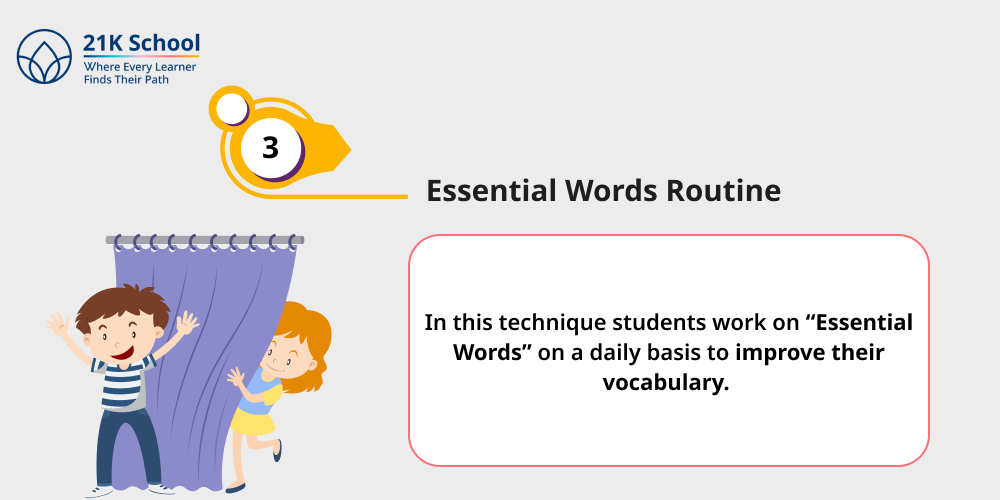 Essential Words Routine