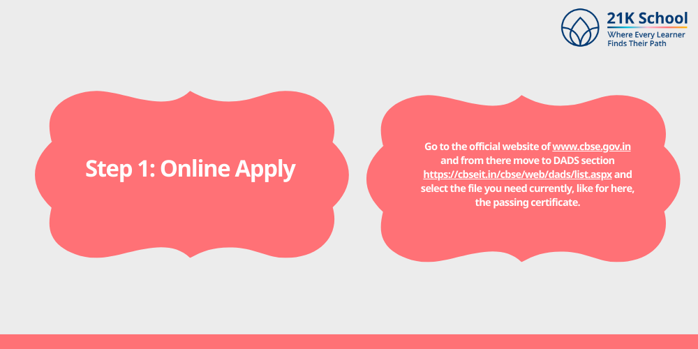 Step 1: Online Apply