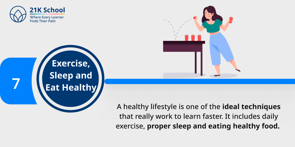 Exercise, Sleep and Eat Healthy