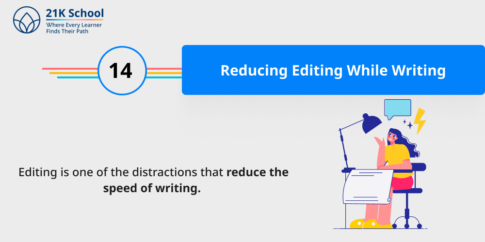Reducing Editing While Writing
