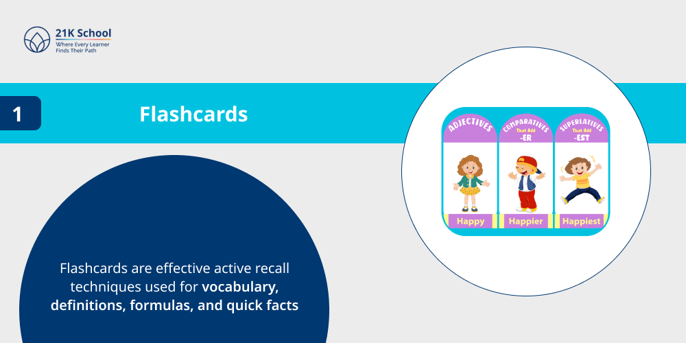 1. Flashcards (Digital or Physical)