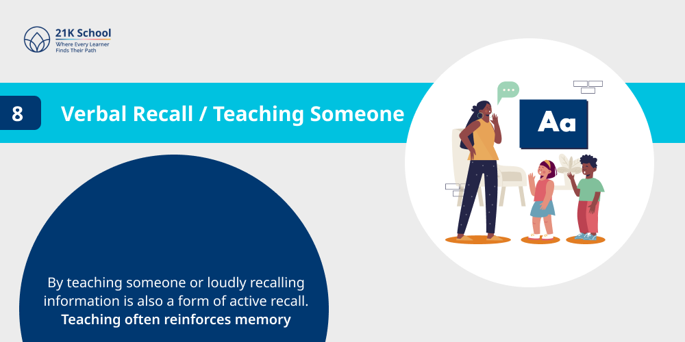 8. Verbal Recall / Teaching Someone