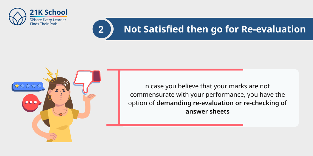 2. Not Satisfied then go for Re-evaluation
