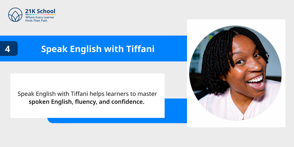 4. Speak English with Tiffani