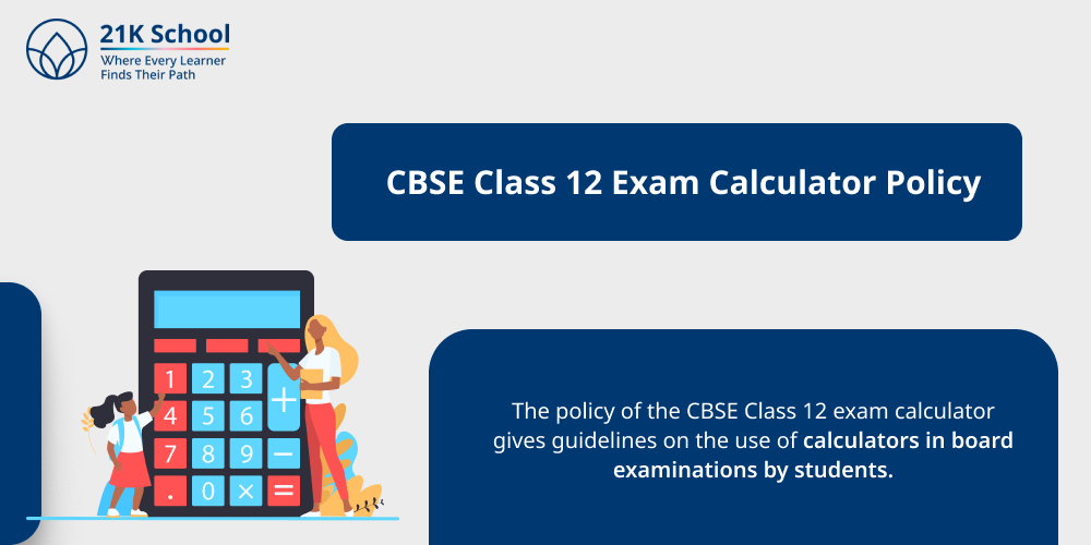 CBSE Class 12 Exam Calculator Policy