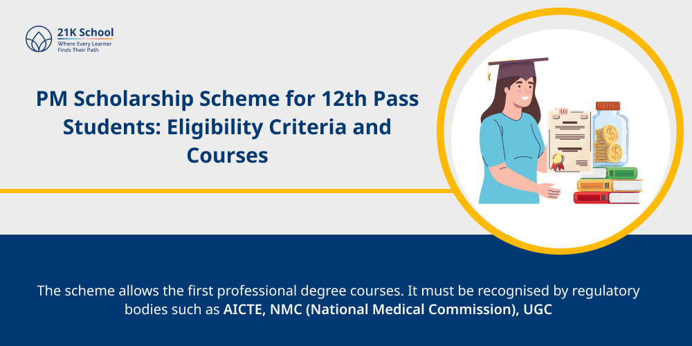 PM Scholarship Scheme for 12th Pass Students: Eligibility Criteria and Courses