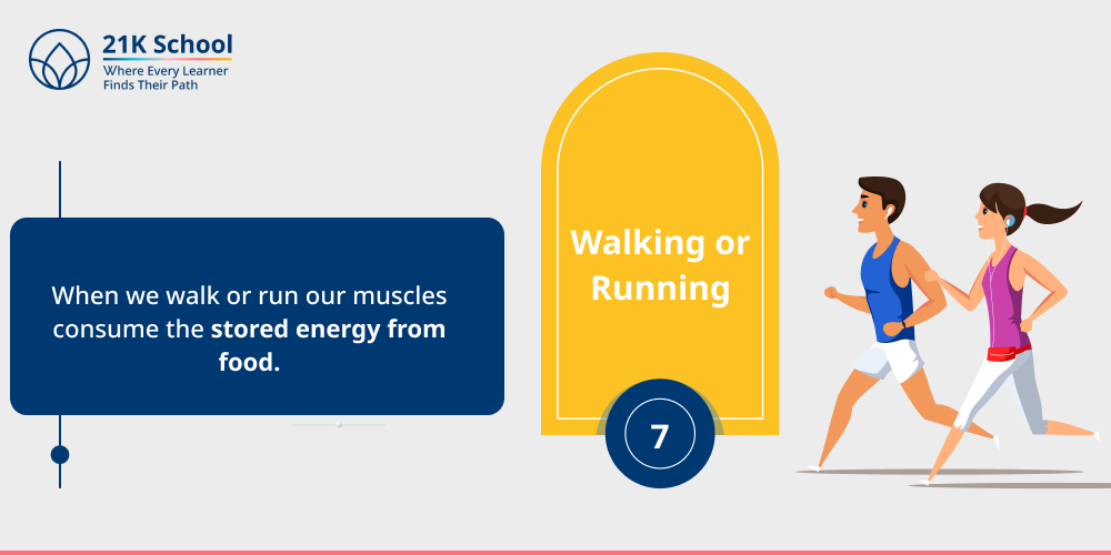 7. Walking or Running