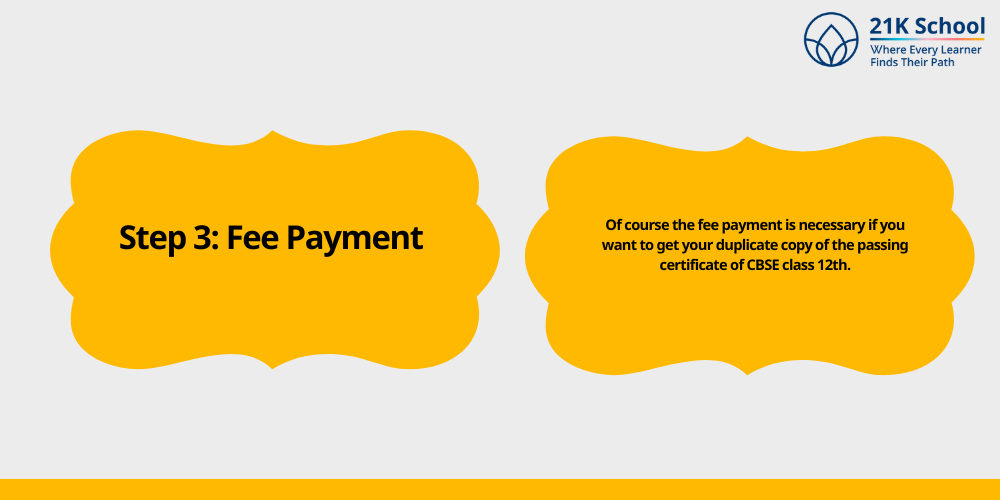 Step 3: Fee Payment
