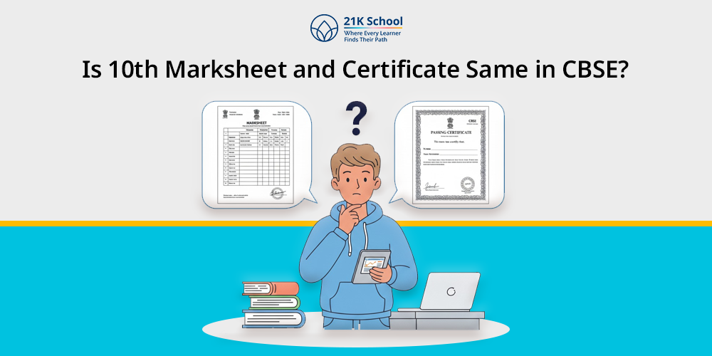 Is 10th Marksheet and Certificate Same in CBSE?