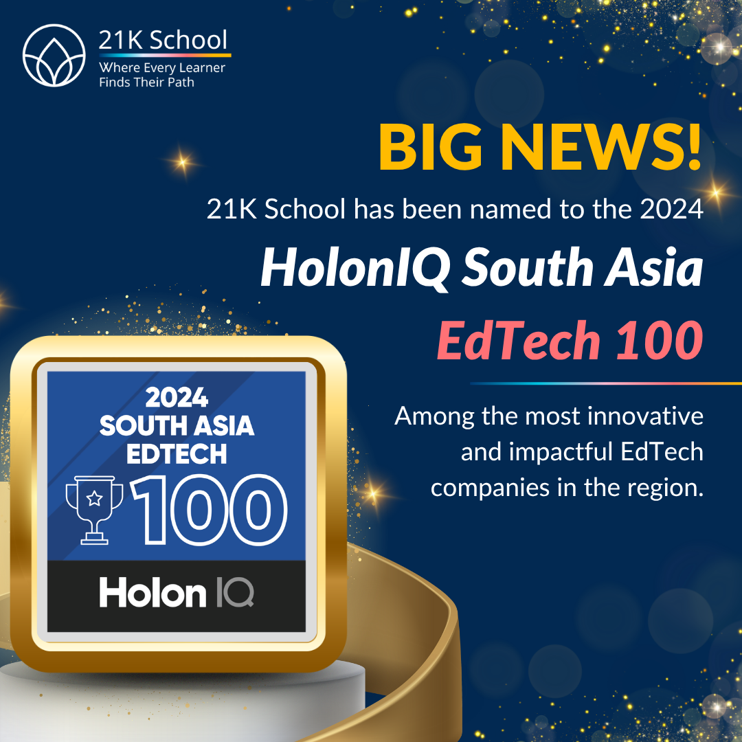2024 HolonIQ South Asia EdTech 100 — awarded to 21K School