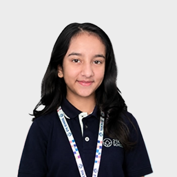 Saanvi Sagparia — Jr. President, 21K School Learner Council, Indian Pathway