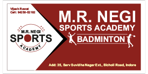 M R Negi Badminton Academy logo