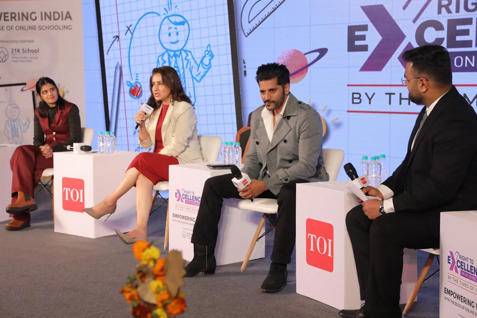 The parent’s perspective panel in conversation on stage