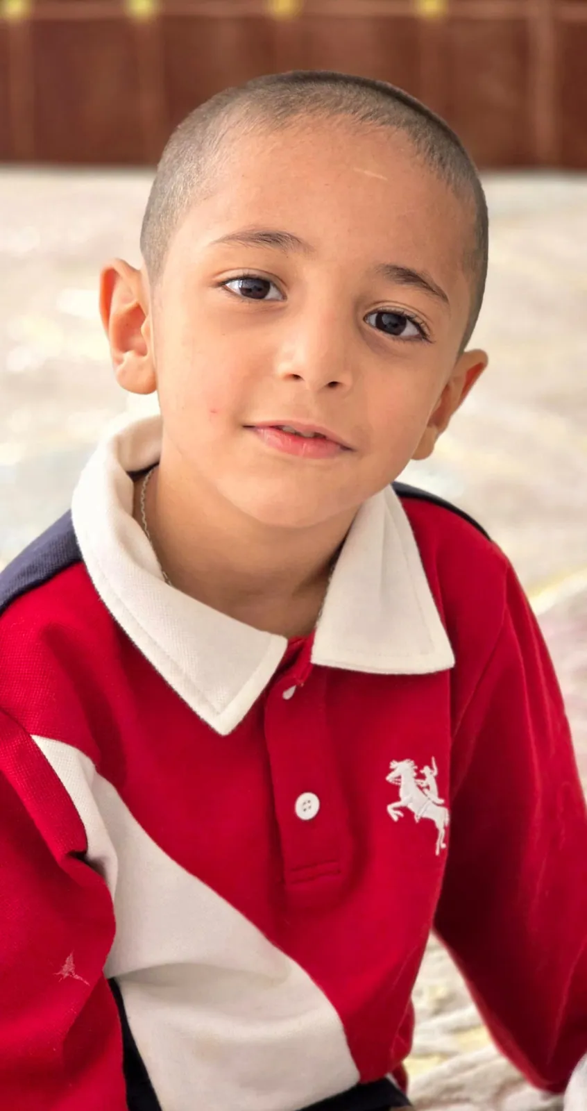 A close portrait of a smiling young learner