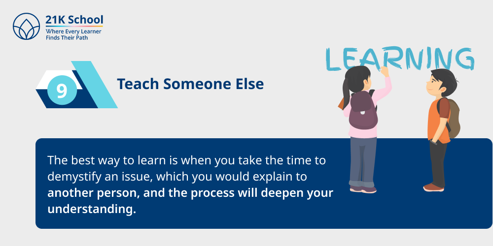 9. Teach Someone Else