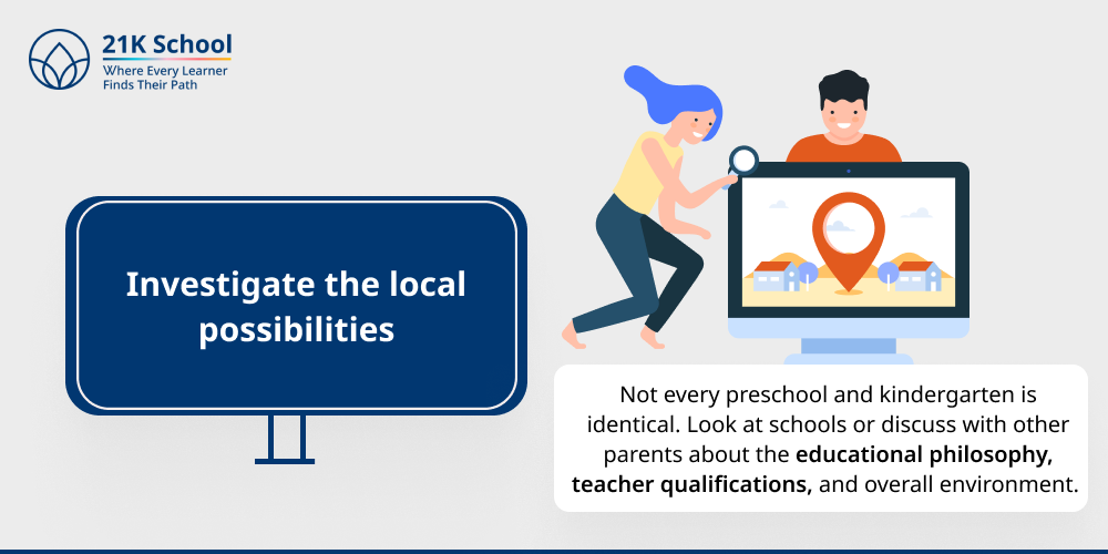 2. Investigate the local possibilities